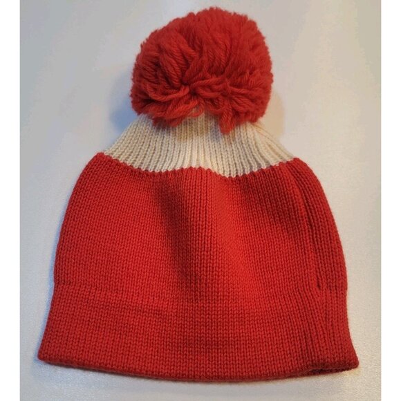Vintage‎ Pom Pom Hat Jacques Peladeau Winter Ski Virgin Wool Beanie Hat NWOT - Picture 1 of 5